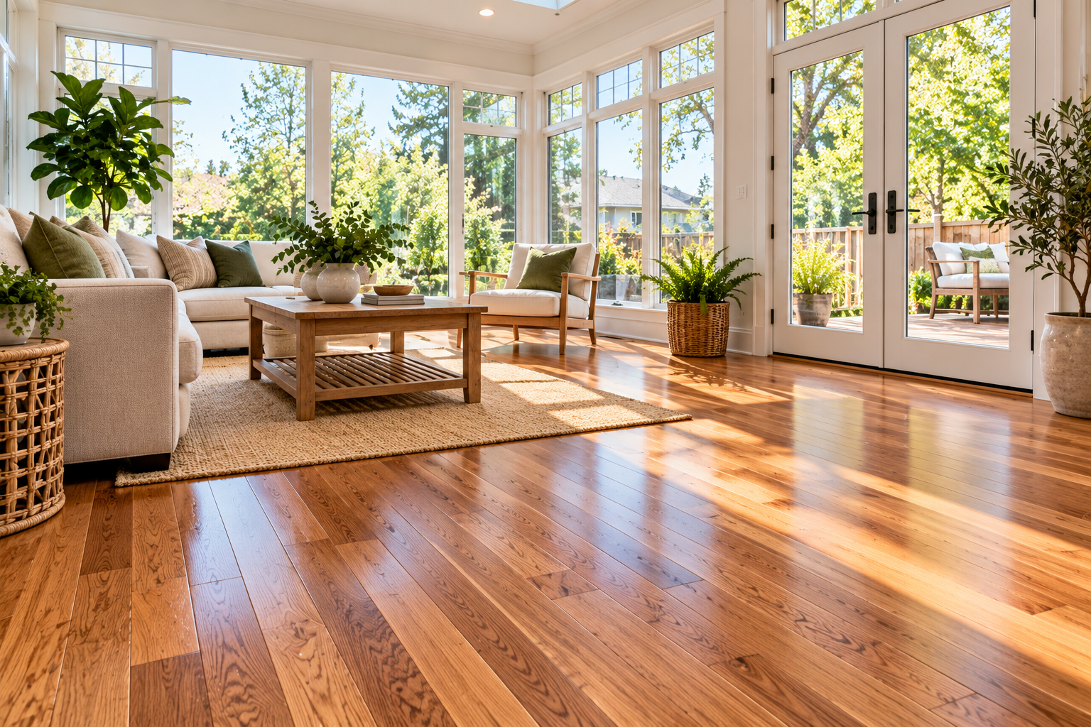 hardwood sunroom